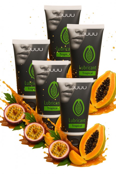 Набор из 5 съедобных лубрикантов JUJU со вкусом тропических фруктов - JuJu - купить с доставкой в Махачкале