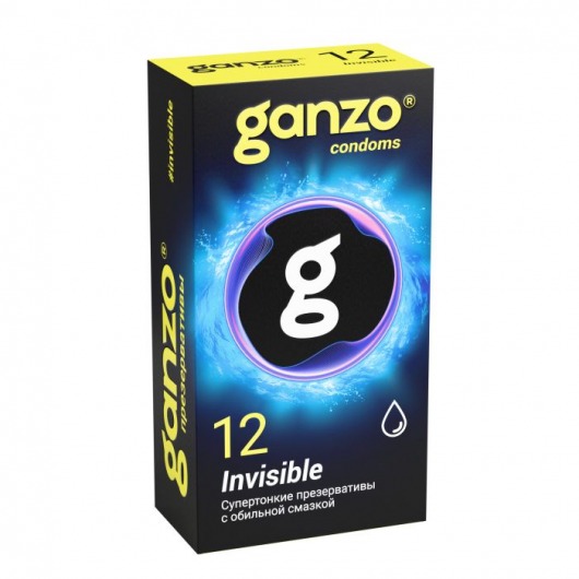 Супертонкие презервативы Ganzo Invisible - 12 шт. - Ganzo - купить с доставкой в Махачкале