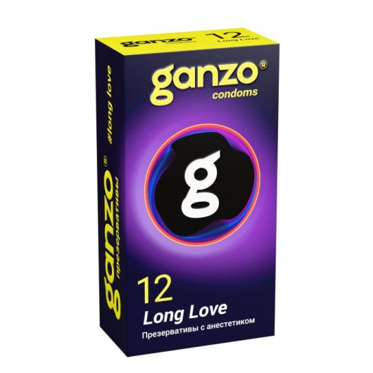 Презервативы с анестетиком для продления удовольствия Ganzo Long Love - 12 шт. - Ganzo - купить с доставкой в Махачкале
