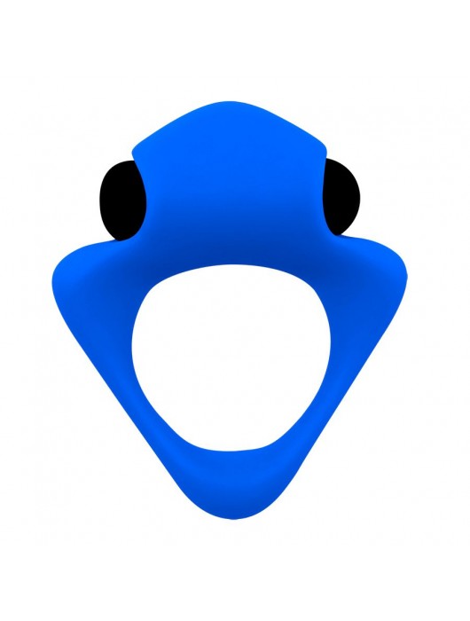Синее эрекционное кольцо Wooomy Tribeс с вибрацией - Adrien Lastic - в Махачкале купить с доставкой