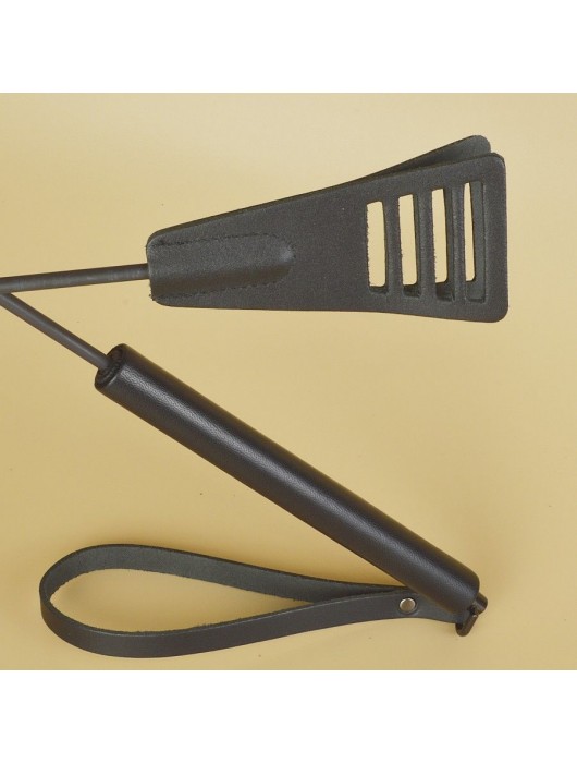 Черный кожаный стек «Сириус» - 60 см. - Sitabella - купить с доставкой в Махачкале