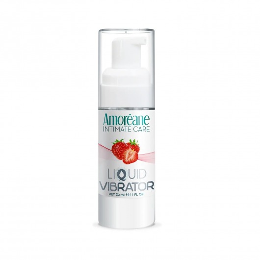 Жидкий вибратор со вкусом клубники Amoreane Strawberry - 30 мл. - Amoreane - купить с доставкой в Махачкале