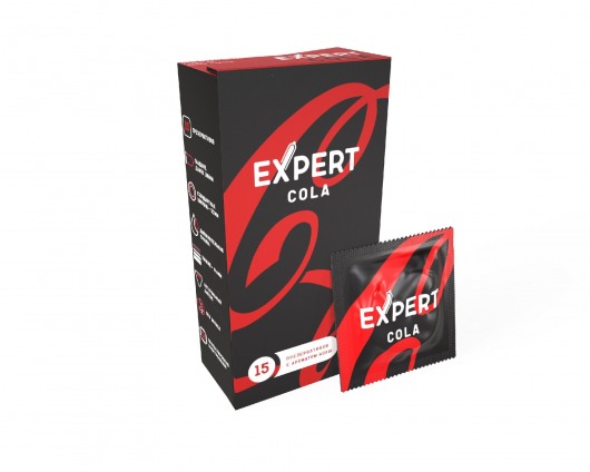 Презервативы с ароматом колы Expert Cola - 15 шт. - Expert - купить с доставкой в Махачкале