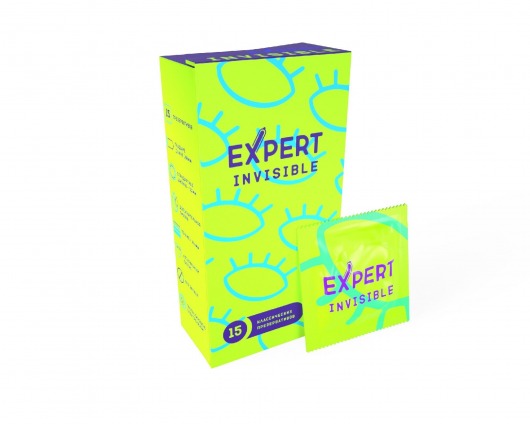 Ультратонкие презервативы Expert Invisible - 15 шт. - Expert - купить с доставкой в Махачкале