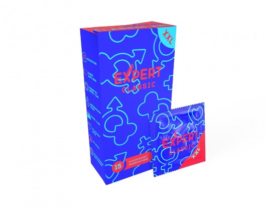 Презервативы увеличенного размера Expert Classic XXL - 15 шт. - Expert - купить с доставкой в Махачкале