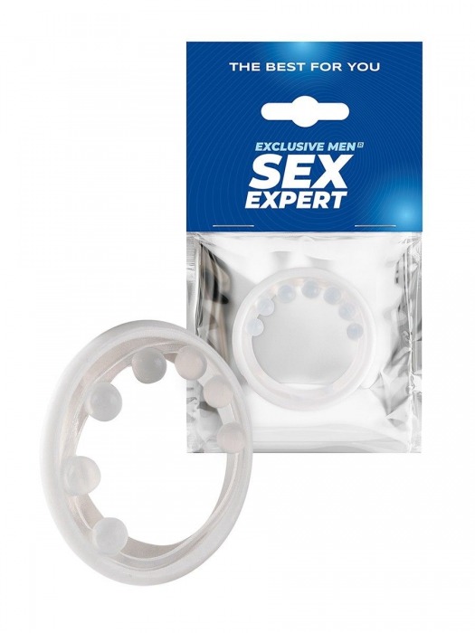 Эрекционное кольцо с мягкой стимулирующей насадкой - Sex Expert - в Махачкале купить с доставкой