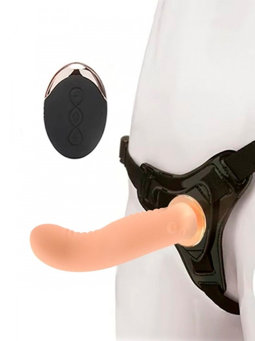 Женский вибрострапон со съемной насадкой и пультом ДУ - Erokay - купить с доставкой в Махачкале