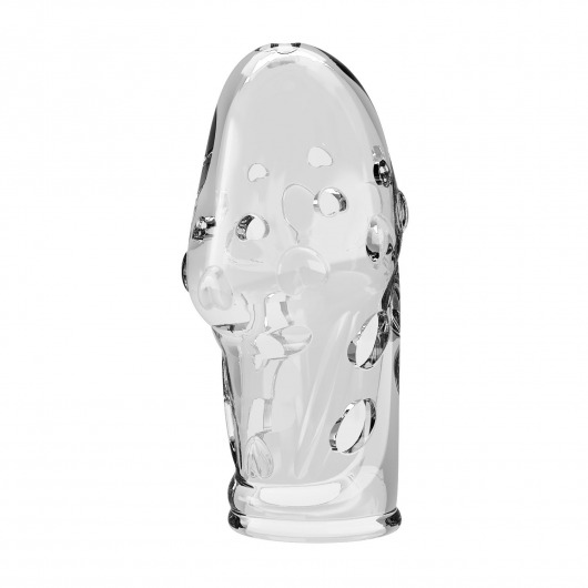 Прозрачная насадка на пенис Booker - 8 см. - Baile - в Махачкале купить с доставкой