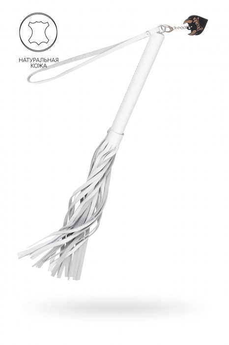 Белая кожаная плеть - 50 см. - Pecado - купить с доставкой в Махачкале
