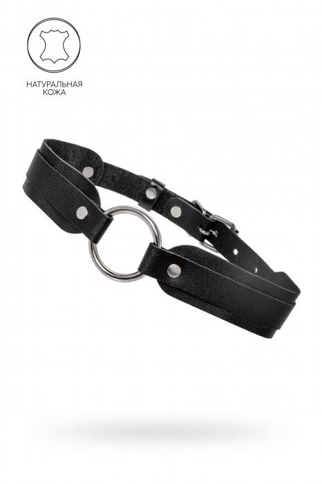 Черный кожаный чокер-ошейник со скруглёнными углами - Pecado - купить с доставкой в Махачкале
