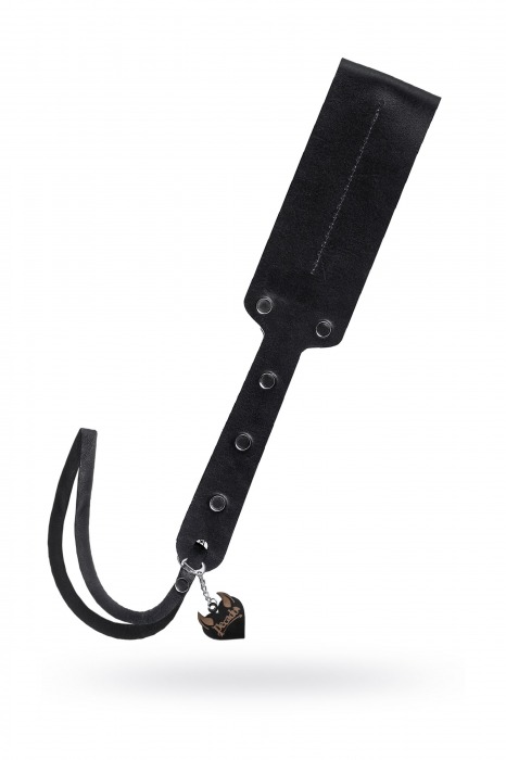 Черный кожаный пэддл - 32 см. - Pecado - купить с доставкой в Махачкале