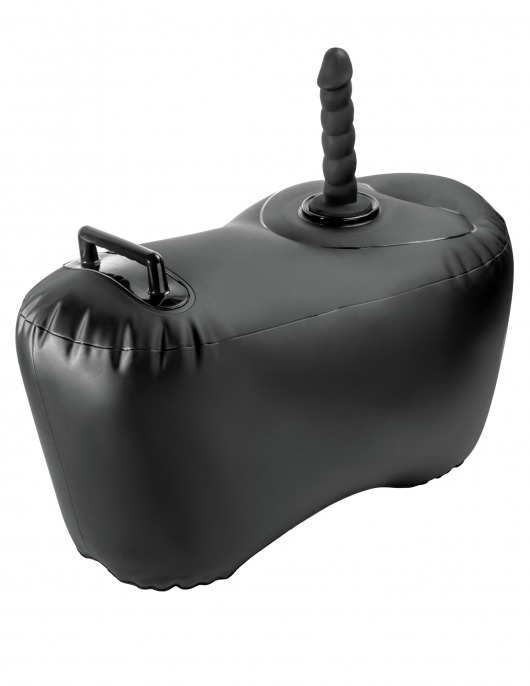 Черное надувное кресло с платформой для фиксации дилдо Body Dock Inflatable Love Seat - Pipedream - купить с доставкой в Махачкале