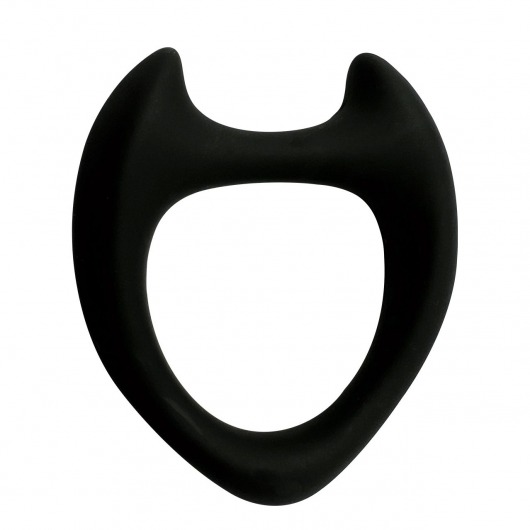 Черное эрекционное кольцо с рожками Wooomy Toro M - Adrien Lastic - в Махачкале купить с доставкой
