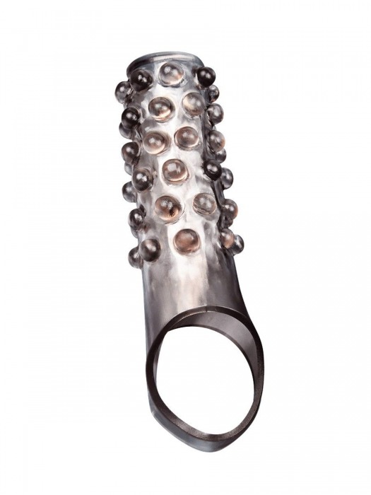 Дымчатая насадка на пенис с выпуклостями - 11 см. - Sex Expert - в Махачкале купить с доставкой