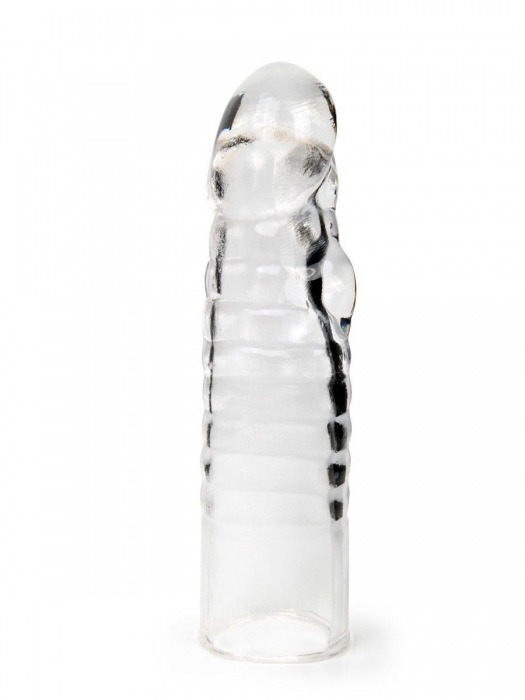 Прозрачная закрытая насадка на член - 15 см. - Sex Expert - в Махачкале купить с доставкой