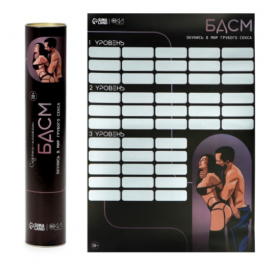 Плакат для двоих со скретч-слоем «БДСМ» - Сима-Ленд - купить с доставкой в Махачкале