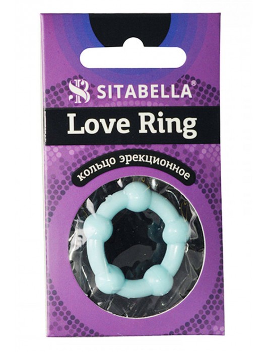 Цветное эрекционное кольцо Love Ring с бусинами - Sitabella - в Махачкале купить с доставкой
