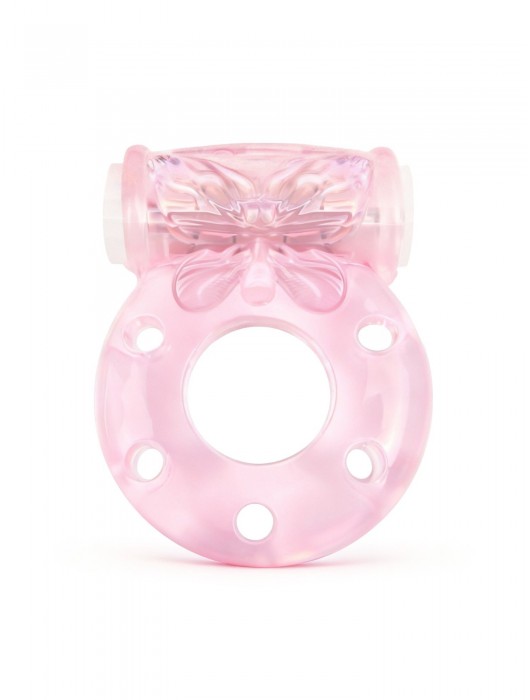 Розовое эрекционное виброкольцо с бабочкой - 1137 - в Махачкале купить с доставкой