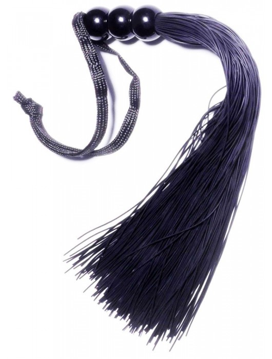 Черная силиконовая плетка - 25,4 см. - Boys of Toys - купить с доставкой в Махачкале