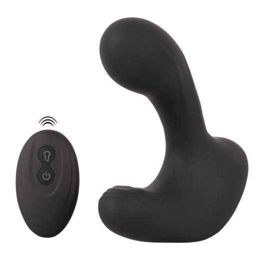 Черная анальная вибропробка с функцией расширения RC Butt Plug with 3 functions - Orion - в Махачкале купить с доставкой