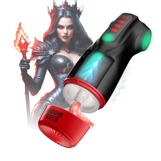 Интерактивный мастурбатор Raven с вакуумом, вибрацией и подсветкой - Shots Media BV - в Махачкале купить с доставкой