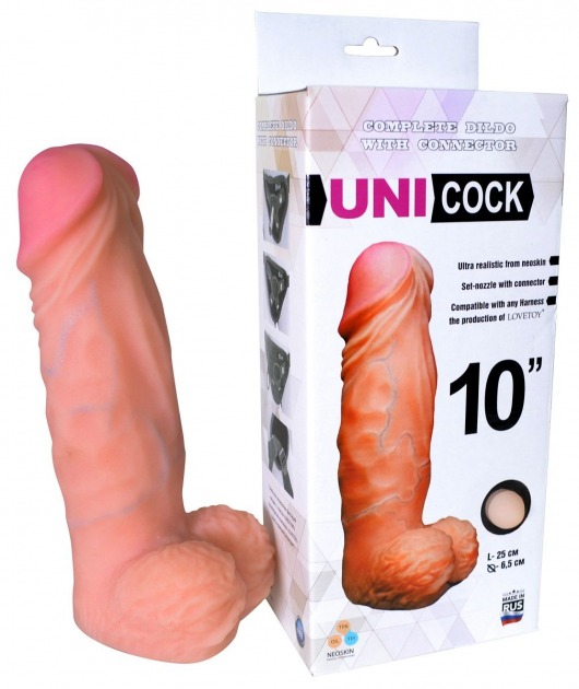 Фаллическая насадка Харнесс UNICOCK 10  - 25 см. - LOVETOY (А-Полимер) - купить с доставкой в Махачкале