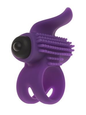 Эрекционное кольцо с подхватом мошонки и стимуляцией клитора Bullet Lastic Ring - Adrien Lastic - в Махачкале купить с доставкой