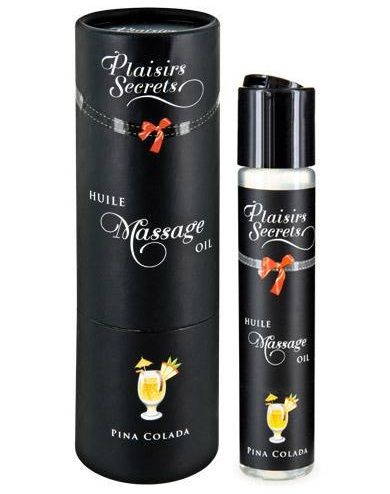 Массажное масло с ароматом пина колады Huile de Massage Gourmande Pina Colada - 59 мл. - Plaisir Secret - купить с доставкой в Махачкале