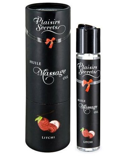 Массажное масло с ароматом личи Huile de Massage Gourmande Litchi - 59 мл. - Plaisir Secret - купить с доставкой в Махачкале