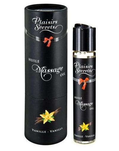 Массажное масло с ароматом ванили Huile de Massage Gourmande Vanille - 59 мл. - Plaisir Secret - купить с доставкой в Махачкале