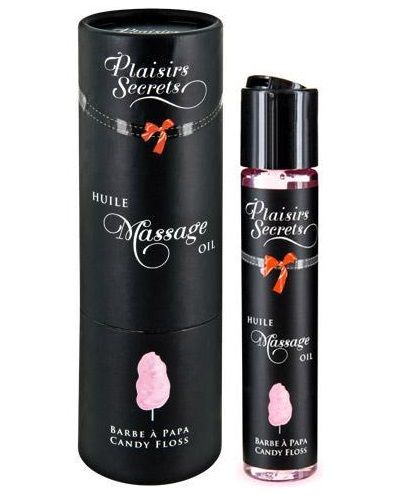 Массажное масло с ароматом сладкой ваты Huile de Massage Gourmande Barbe à Papa - 59 мл. - Plaisir Secret - купить с доставкой в Махачкале