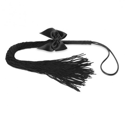Чёрная плётка Lilly Whip Bijoux - Bijoux Indiscrets - купить с доставкой в Махачкале