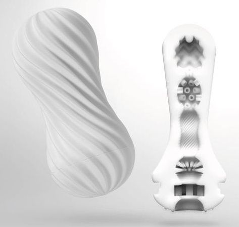 Мастурбатор FLEX Silky White с мягким рельефом - Tenga - в Махачкале купить с доставкой