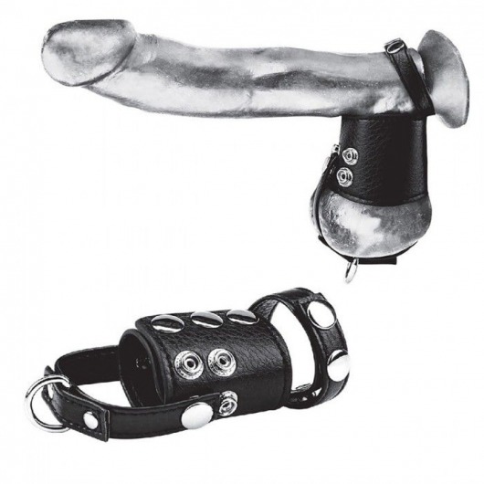 Кольцо на член и мошонку Cock Ring With 2  Ball Stretcher And Optional Weight Ring - BlueLine - в Махачкале купить с доставкой