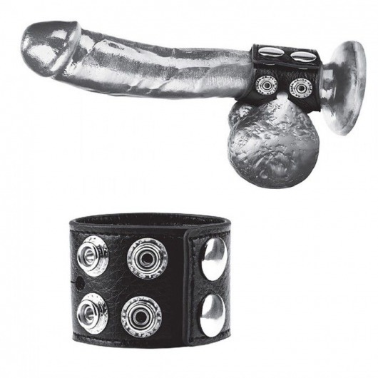 Ремень на член и мошонку 1.5  Cock Ring With Ball Strap - BlueLine - купить с доставкой в Махачкале