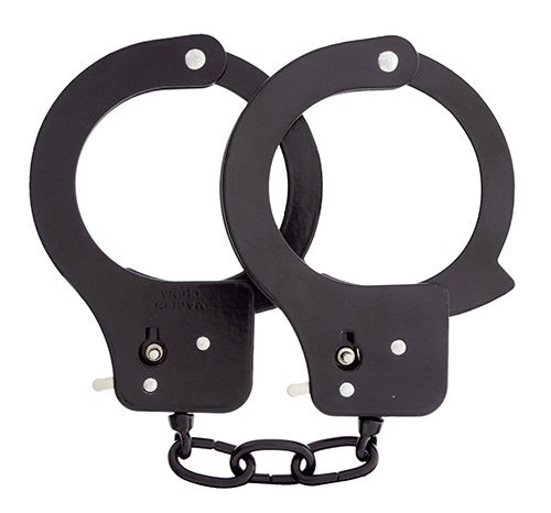 Чёрные наручники из листового металла BONDX METAL CUFFS BLACK - Dream Toys - купить с доставкой в Махачкале