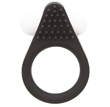 Чёрное эрекционное кольцо LIT-UP SILICONE STIMU RING 1 BLACK - Dream Toys - в Махачкале купить с доставкой