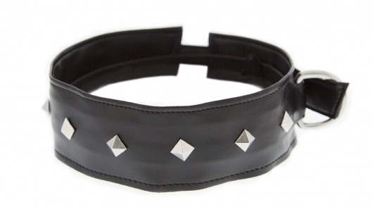 Полиуретановый ошейник с пуклями Collar with Studs - Blush Novelties - купить с доставкой в Махачкале