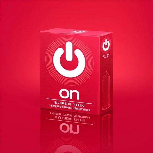 Супертонкие презервативы ON) Super Thin - 3 шт. - ON) - купить с доставкой в Махачкале