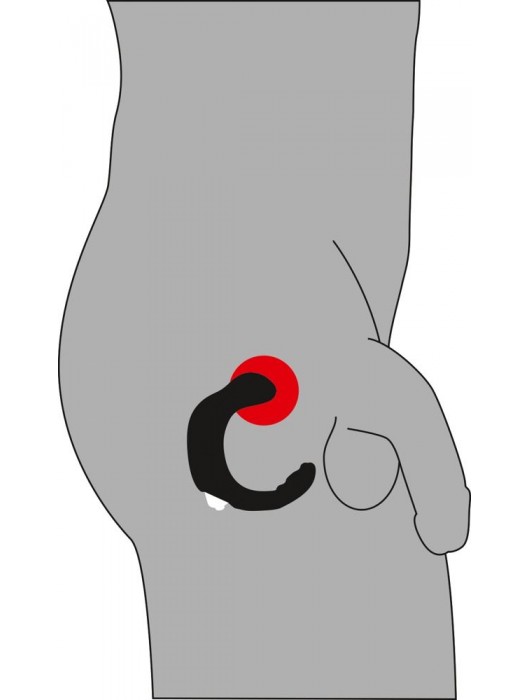 С-образный стимулятор простаты Rebel с виброэлементом - Orion - в Махачкале купить с доставкой