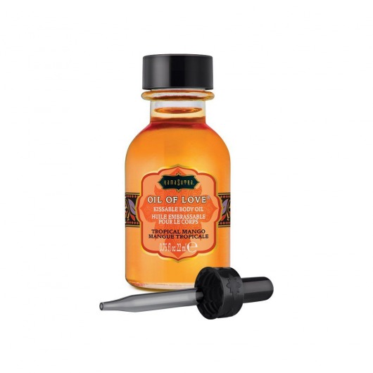 Масло для ласк с ароматом манго Oil of Love Tropical Mango - 22 мл. - Kama Sutra - купить с доставкой в Махачкале