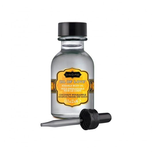 Масло для ласк с ароматом кокоса и ананаса Oil of Love Coconut Pineapple - 22 мл. - Kama Sutra - купить с доставкой в Махачкале