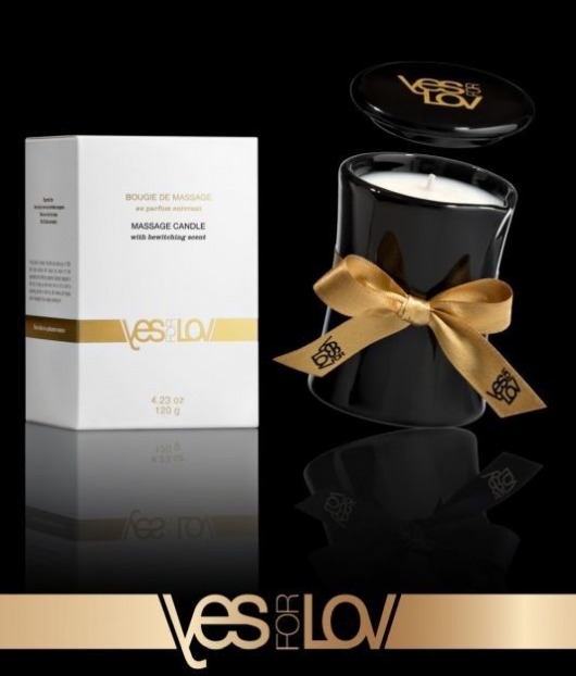 Массажная аромасвеча BEWITCHING MASSAGE CANDLE - 120 мл. - YESforLOV - купить с доставкой в Махачкале