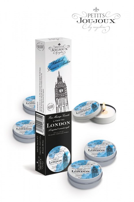 Набор из 5 свечей Petits Joujoux London с ароматом ревеня, амбры и чёрной смородины - MyStim - купить с доставкой в Махачкале
