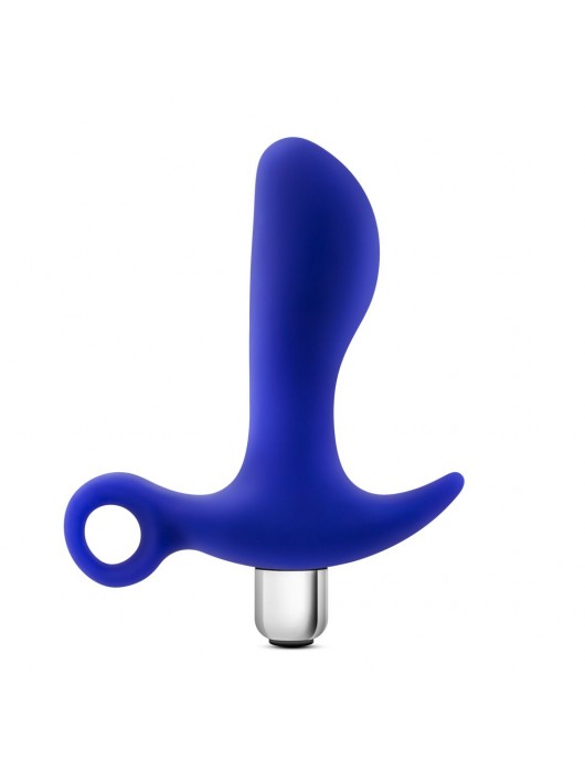 Синий стимулятор простаты с ручкой-кольцом Performance Prostimulator 02 - Blush Novelties - в Махачкале купить с доставкой