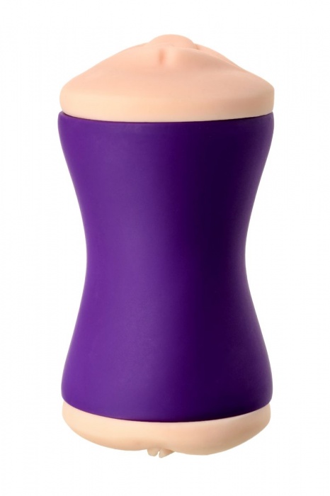 Двухсторонний мастурбатор JOS YARA в фиолетовой колбе - JOS - в Махачкале купить с доставкой