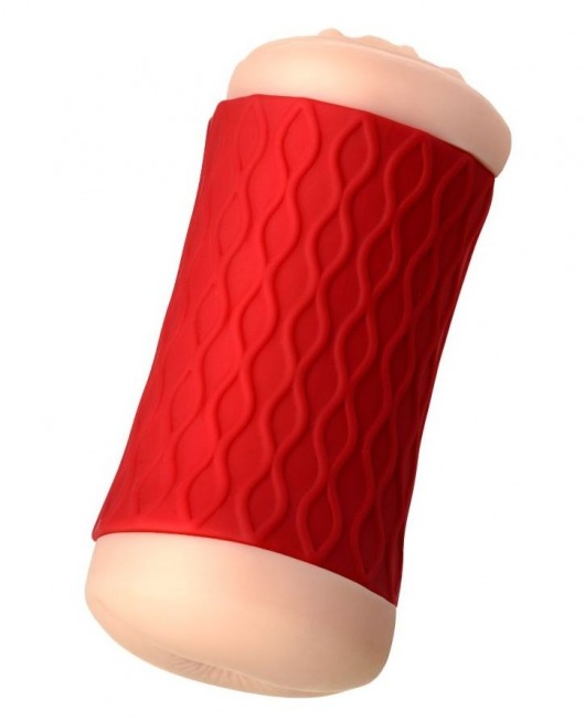 Двухсторонний мастурбатор JOS  NADIN в красном цилиндре - JOS - в Махачкале купить с доставкой