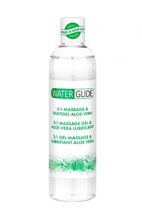 Гель-смазка 2-в-1 MASSAGE   LUBRICANT ALOE VERA - 300 мл. - Waterglide - купить с доставкой в Махачкале