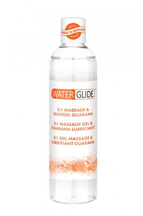 Гель-смазка 2-в-1 MASSAGE   LUBRICANT GUARANA - 300 мл. - Waterglide - купить с доставкой в Махачкале