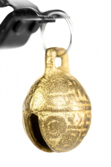 Черно-золотистые зажимы для сосков TOYFA Theatre - ToyFa - купить с доставкой в Махачкале